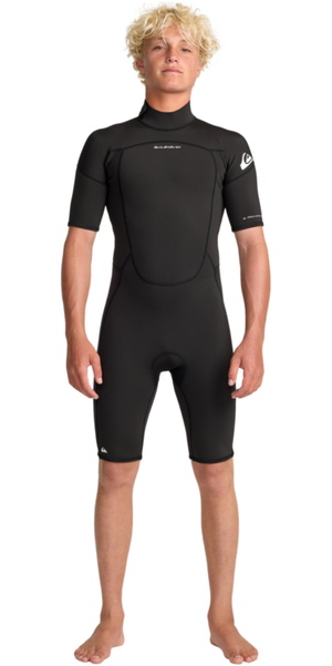 2026 Quiksilver Mens Prologue 2/2mm Back Zip Shorty Wetsuit 25AW253503 - Black